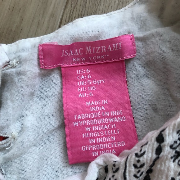 Isaac Mizrahi girls size 6 boho dress with tassels - Picture 3 of 3